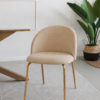 Silla Velvet beige Premium Silla de Comedor Velvet Premium