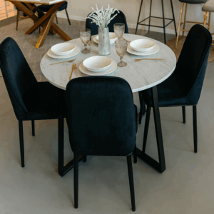 Comedor Redondo Mármol - Greco 4P