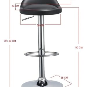 Pack 4 Taburetes piso de cocina o bar altura regulable