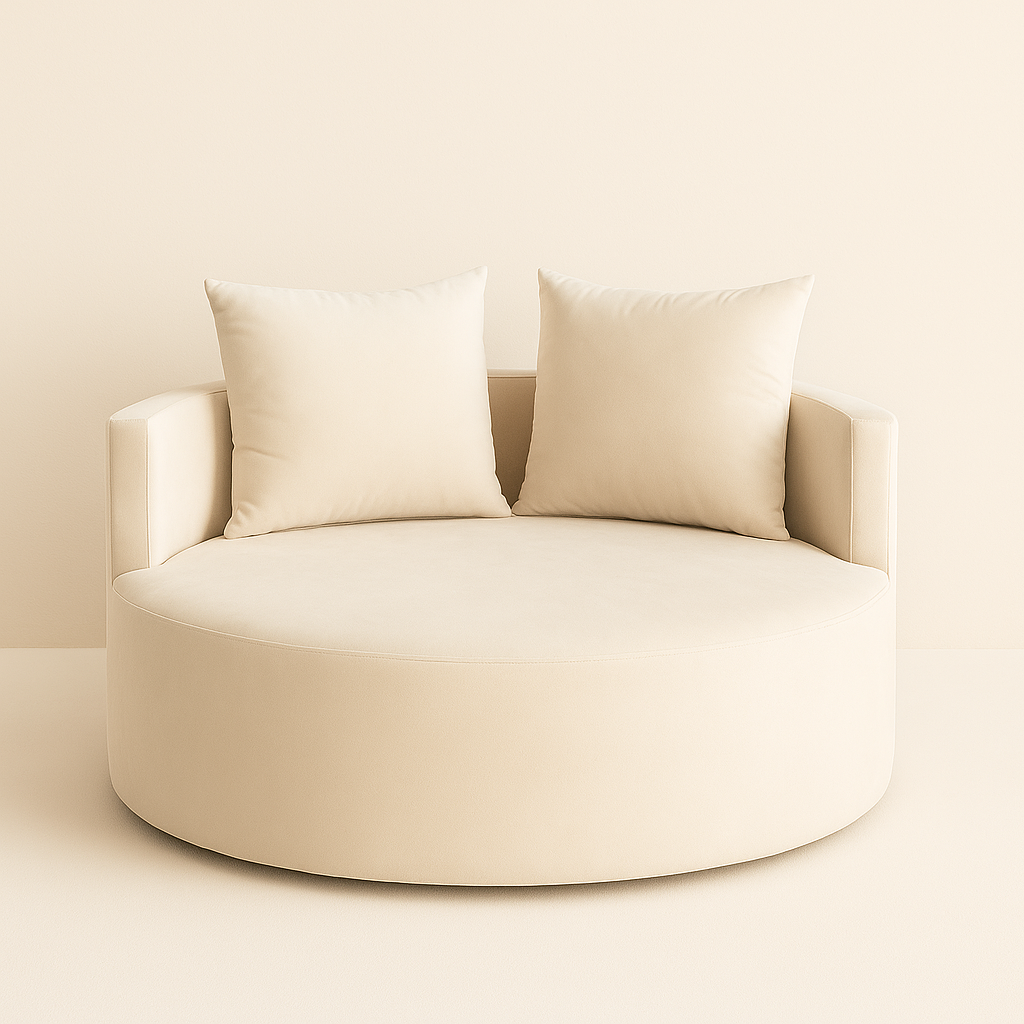 sofa redondo unico exclusivo Sofá curvo moderno