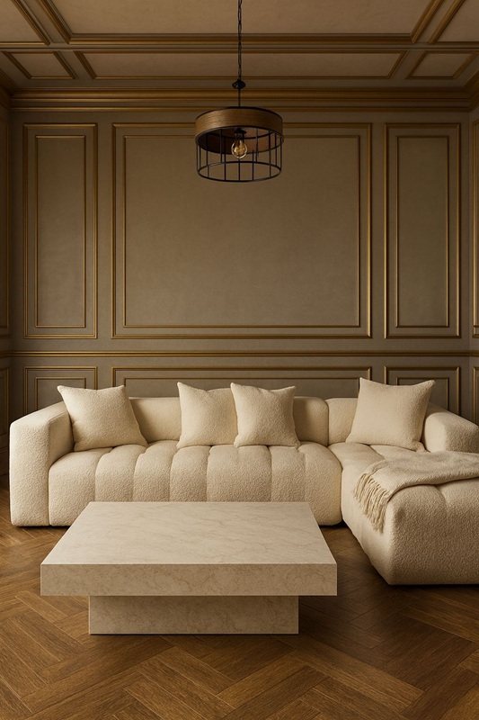 sofa bouble phe Sofá seccional Cosmos Bouclé Phe