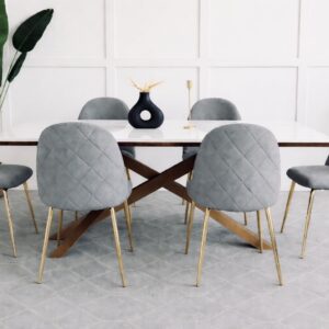 Comedor Velvet London Cuarzo - 6P Comedor Velvet London Cuarzo - 6P