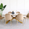 Comedor Velvet London Cuarzo - 6P Comedor Velvet London Cuarzo 6