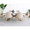 Comedor Velvet London Cuarzo 6 puestos