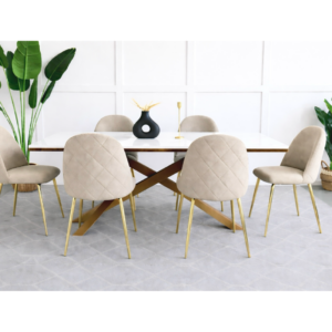Comedor Velvet London Cuarzo 6 puestos