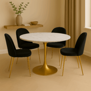 Juego de comedor Sitim 4 puestos cuarzo mdf Juego de comedor Sitim 4 puestos cuarzo mdf