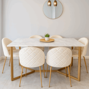 Mesa de Comedor Cuarzo - Marfil Mesa de Comedor Cuarzo - Marfil