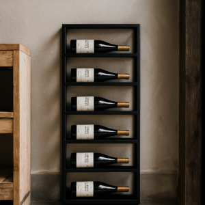 Cava de vino colgante rack para 7 botellas