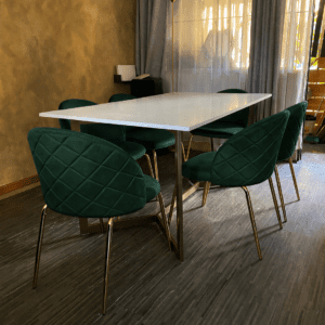 Comedor modelo Marfil Cuarzo - 6 puestos delux