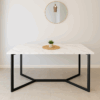 Mesa de Comedor Cuarzo - Marfil
