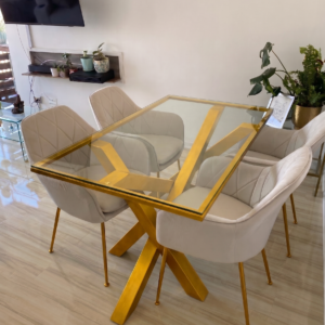 comedor de vidrio 4 sitiales london