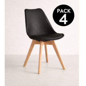 PACK 4 Sillas de Comedor modelo Tulip PACK 4 Sillas de Comedor modelo Tulip