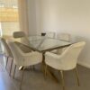 Juego de comedor Bagual London Vidrio - 6P Comedor Bagual London Vidrio 6P