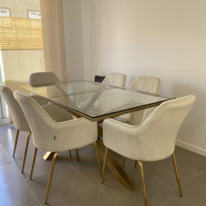Comedor Bagual London Vidrio 6P