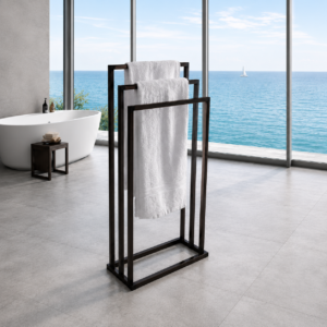 toallero de piso para baño
