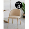 pack 4 sillas velvet premium