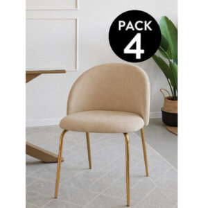 pack 4 sillas velvet premium