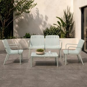 Set de terraza Nórdico 4 piezas - verde Set de terraza Nórdico 4 piezas - verde