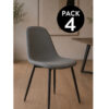 pack de 4 silla velvet eames