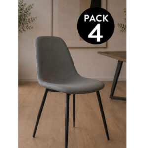 pack de 4 silla velvet eames
