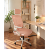 silla de escritorio ergonomica rosa