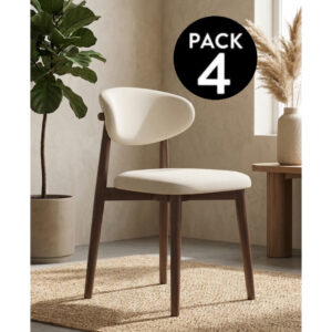 Pack de 4 Sillas de Madera
