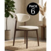 Pack de 6: Silla madera PU Premium - Ksenia Pack de 6 Sillas de Madera