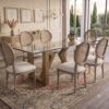 Comedor de vidrio de 6 puestos